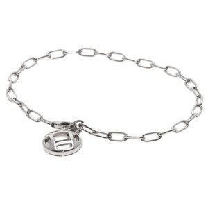 CARTIER White Gold Charm Bracelet
